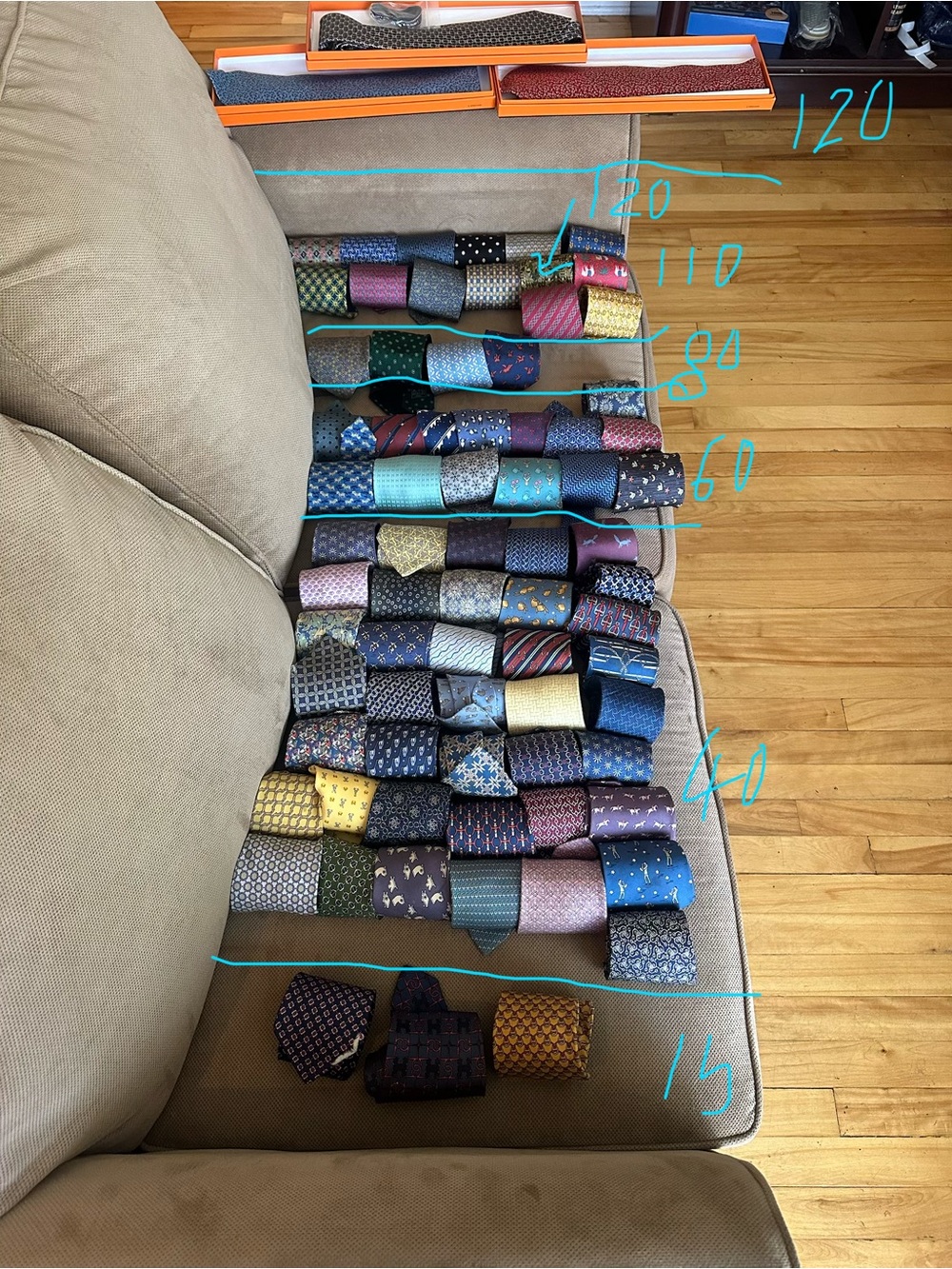 Men's Assorted Silk Ties - Blue, Purple, Gold, Pink, Green Options